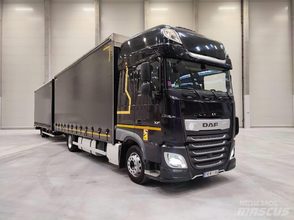 DAF XF 450 Curtain sider trucks