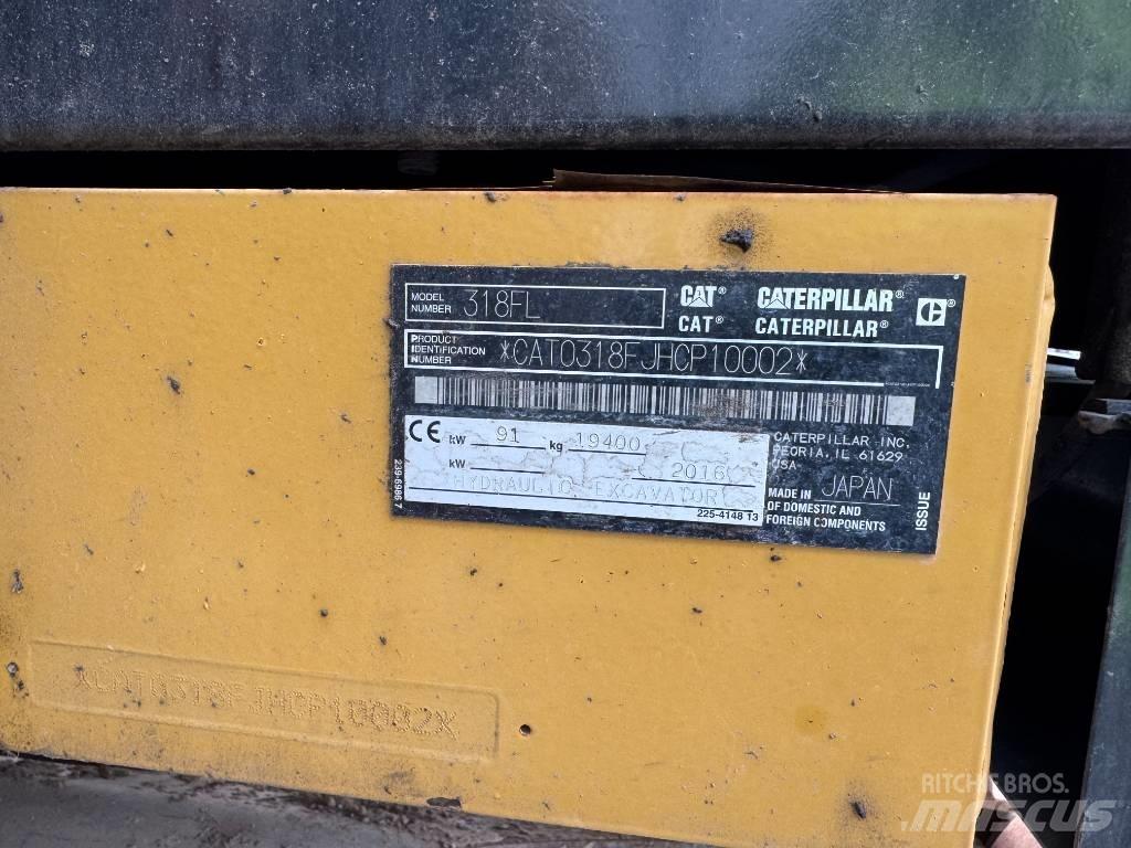 CAT 318 FL Crawler excavators
