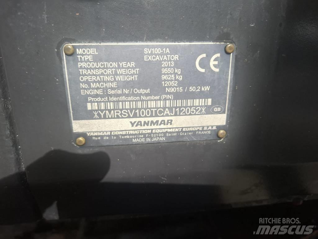 Yanmar SV 100-1A Mini excavators  7t - 12t