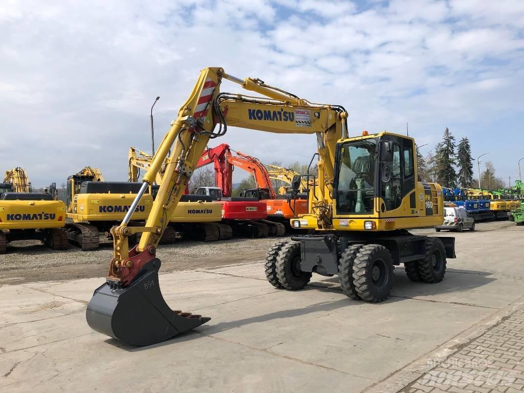 Komatsu PW160-8 Wheeled excavators