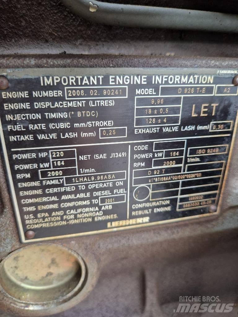 Liebherr D926 TE A2 Engines
