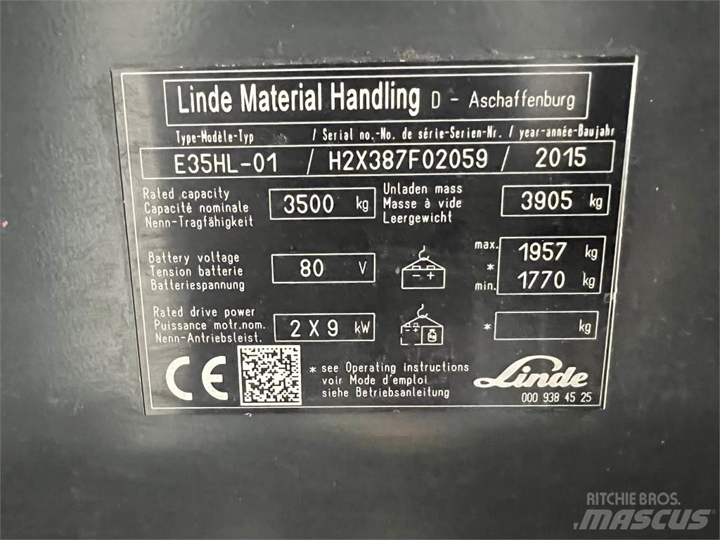 Linde E35HL-01 Electric forklift trucks