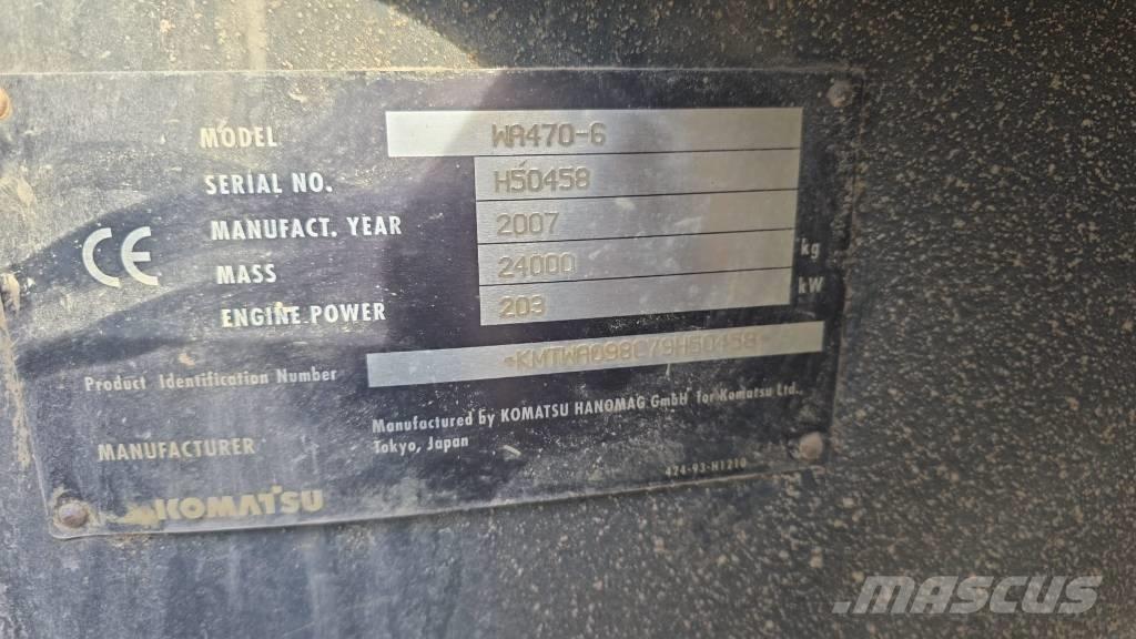 Komatsu WA 470-6 Wheel loaders