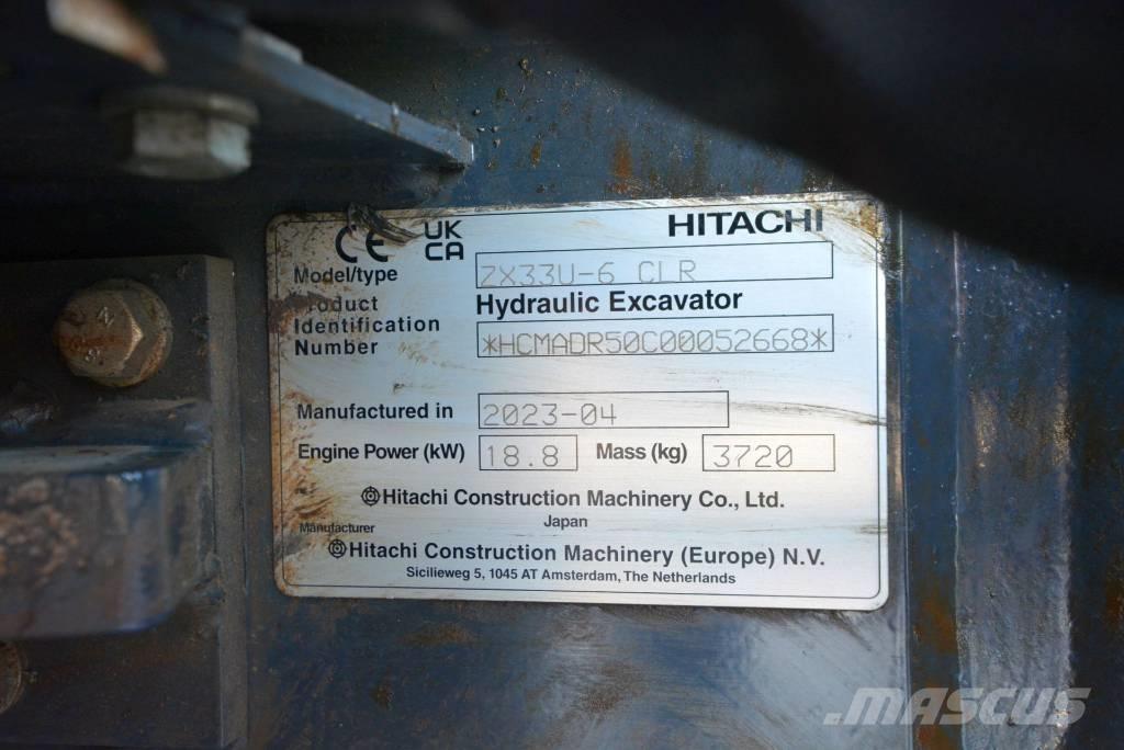 Hitachi ZX 33 U-6 Mini excavators < 7t (Mini diggers)