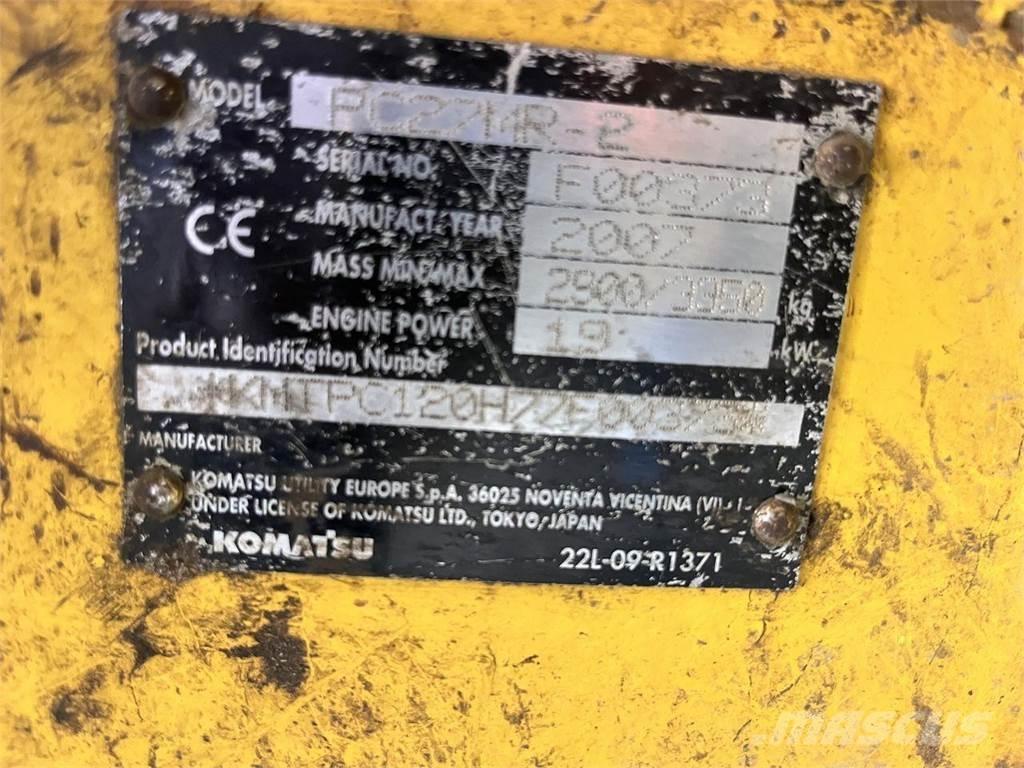 Komatsu PC27MR-2 Wheeled excavators