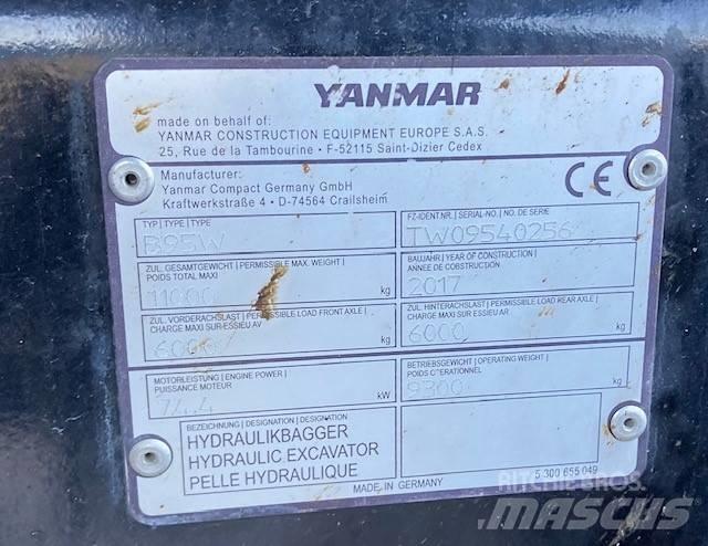 Yanmar B95W Wheeled excavators