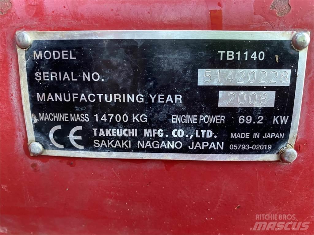 Takeuchi TB1140 Crawler excavators
