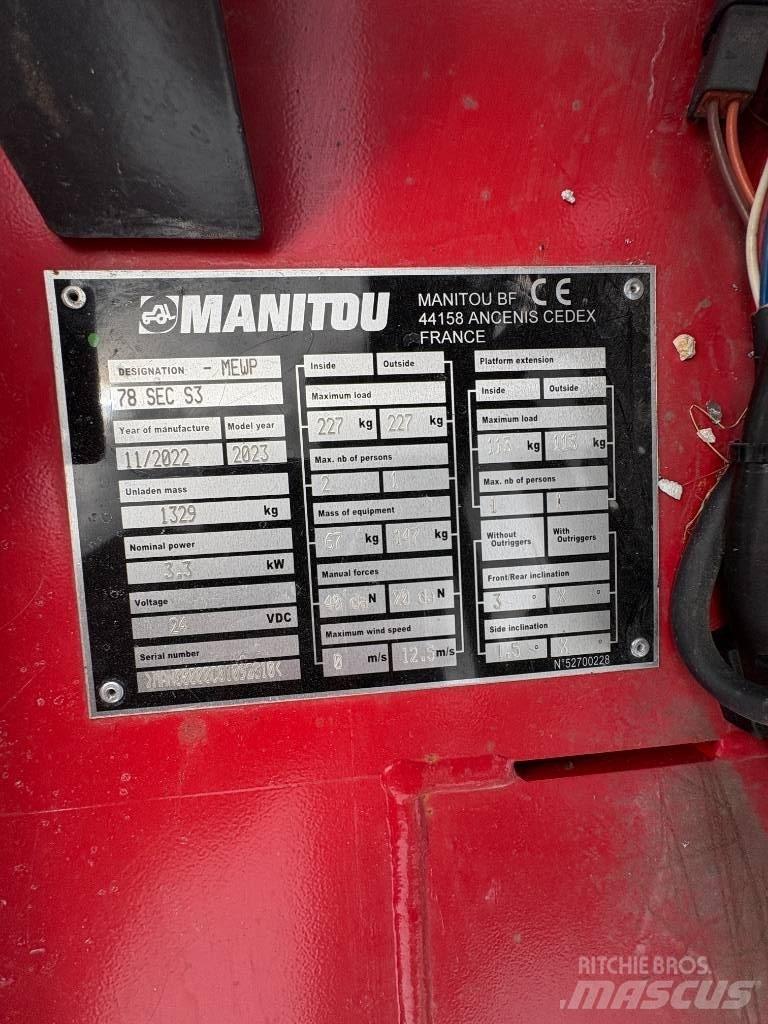 Manitou 78 SEC Scissor lifts