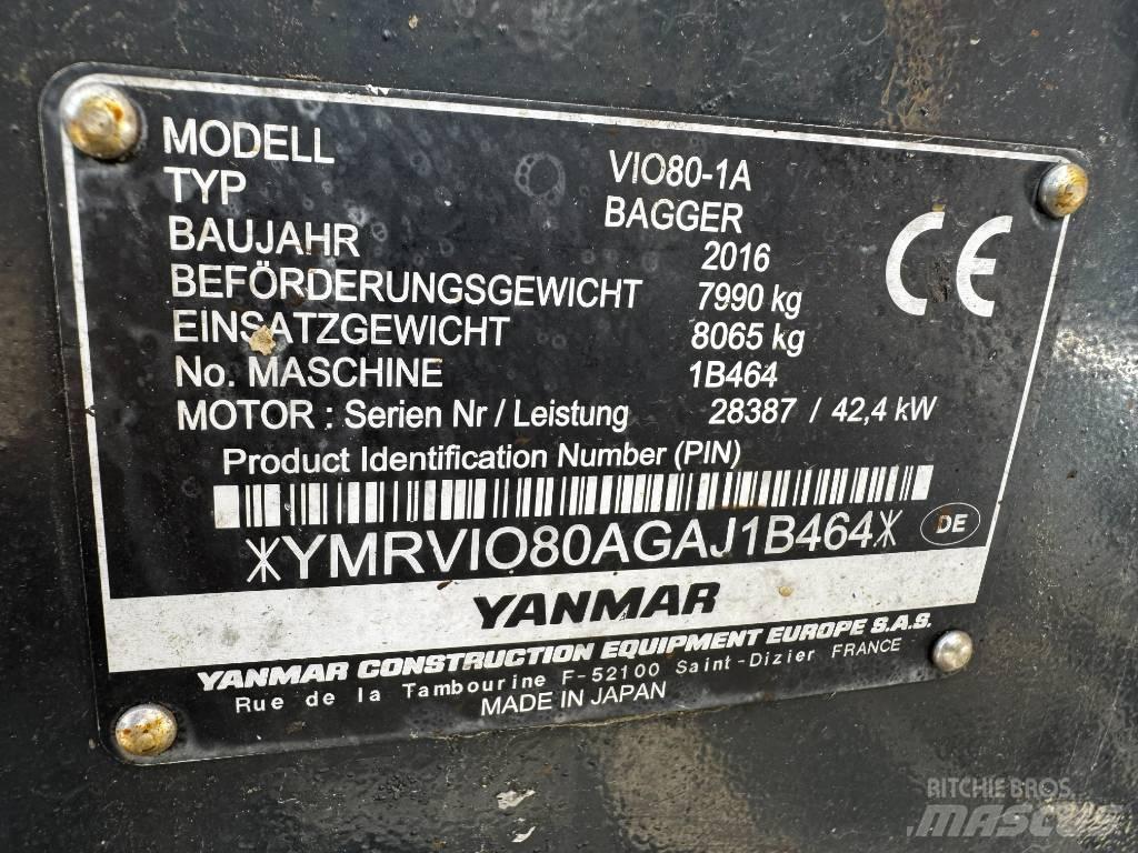 Yanmar ViO80-1A Mini excavators  7t - 12t