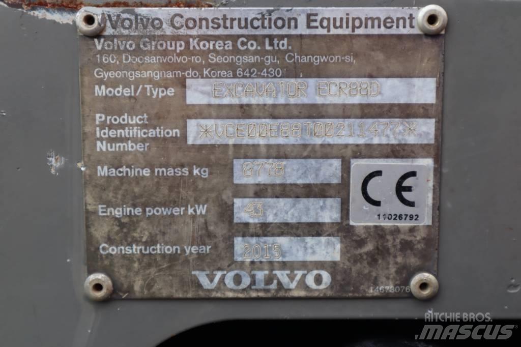 Volvo ECR88D Mini excavators  7t - 12t