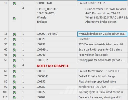 Farma T14G2 C10,2 Timber trailers