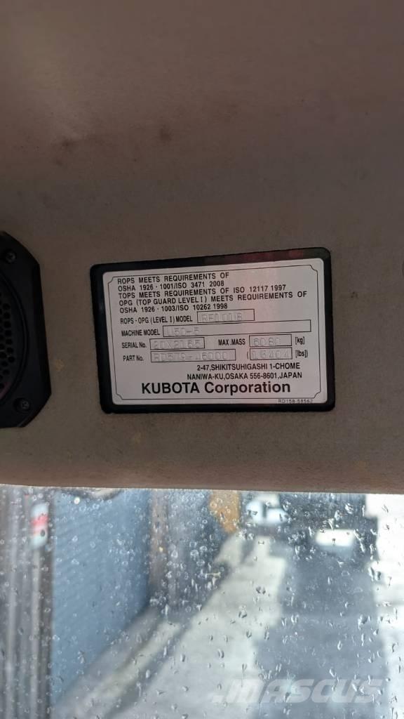 Kubota U 50-5 Demolition excavators