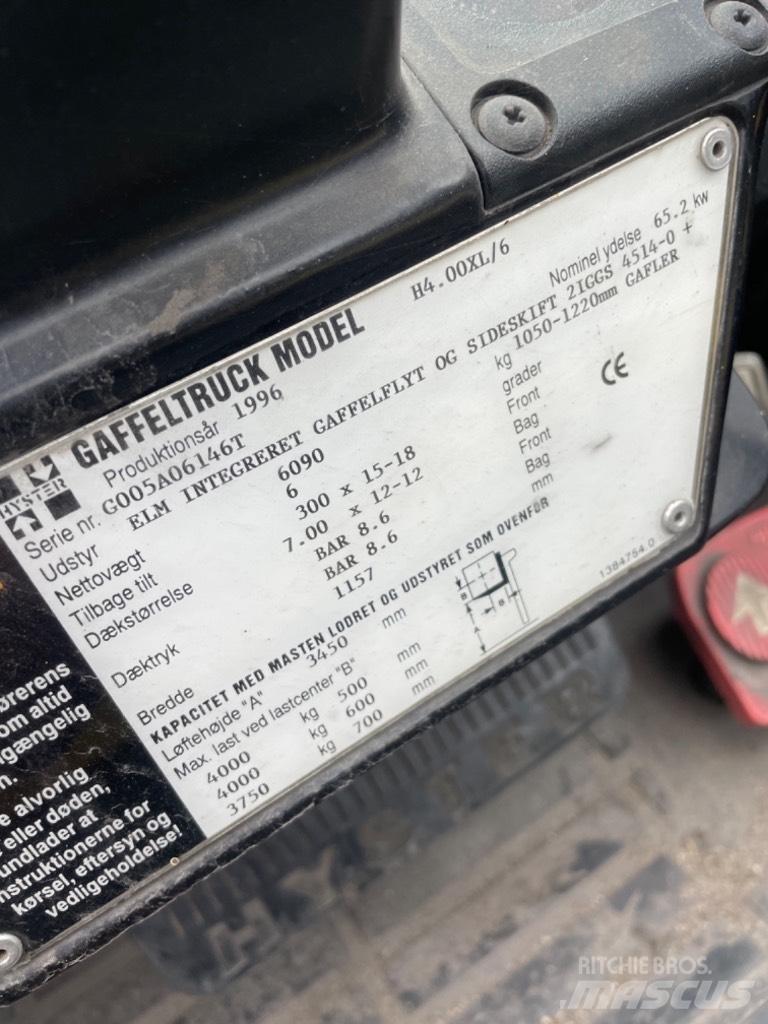 Hyster H 4.00 XL LPG trucks