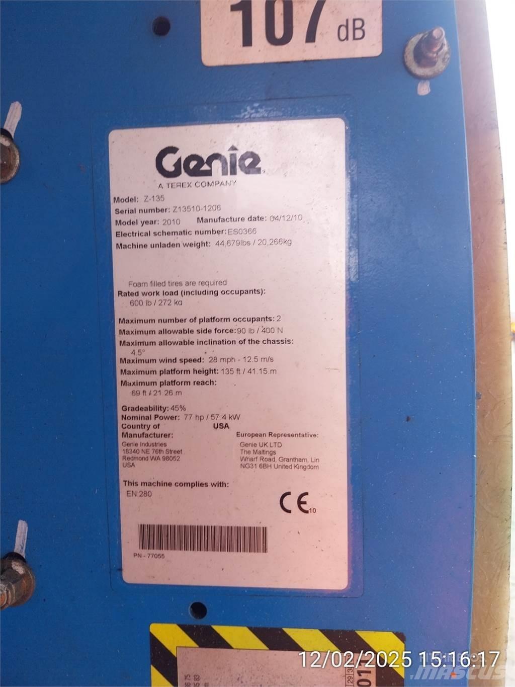 Genie Z135/70 Articulated boom lifts