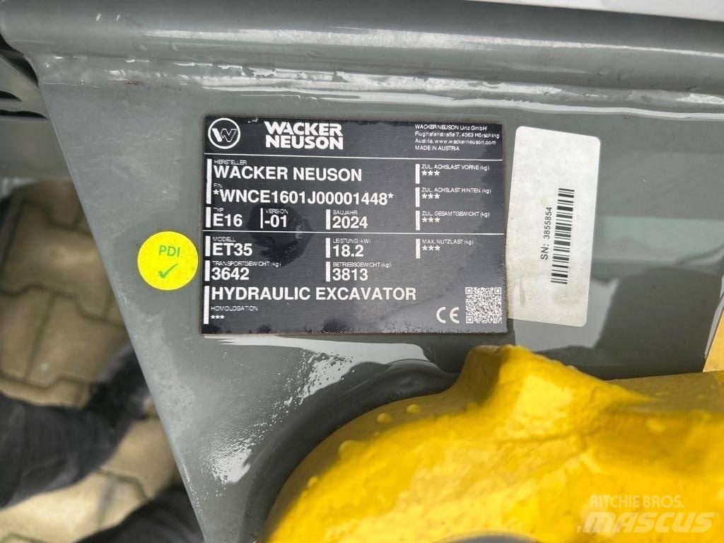 Wacker Neuson ET35 Crawler excavators