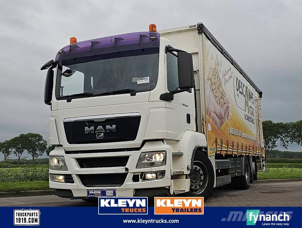 MAN 26.320 TGS Curtain sider trucks