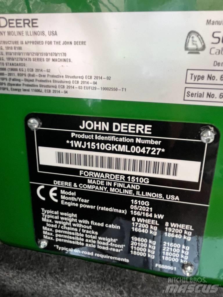 John Deere 1510 G Forwarders