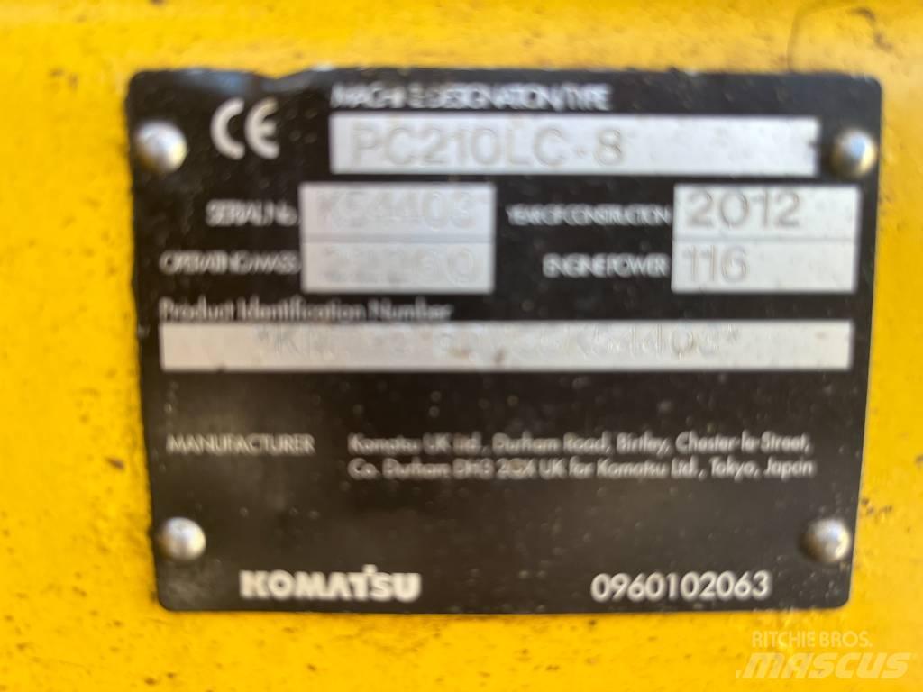 Komatsu PC 210 LC-8 Crawler excavators