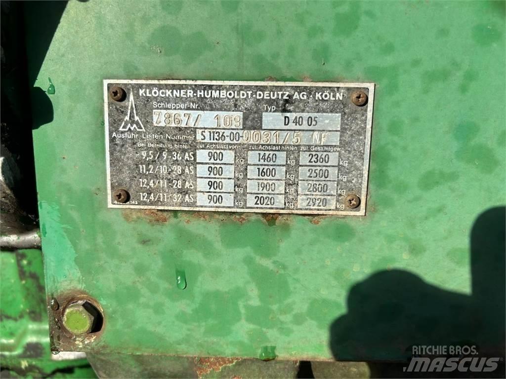 Deutz D 4005 Tractors