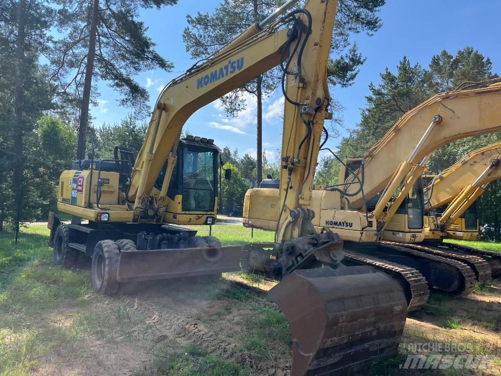 Komatsu PW 160-7 Wheeled excavators