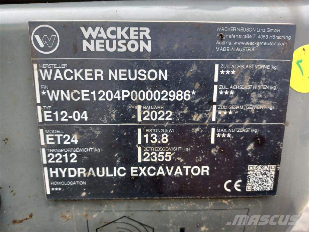 Wacker Neuson ET24 Crawler excavators