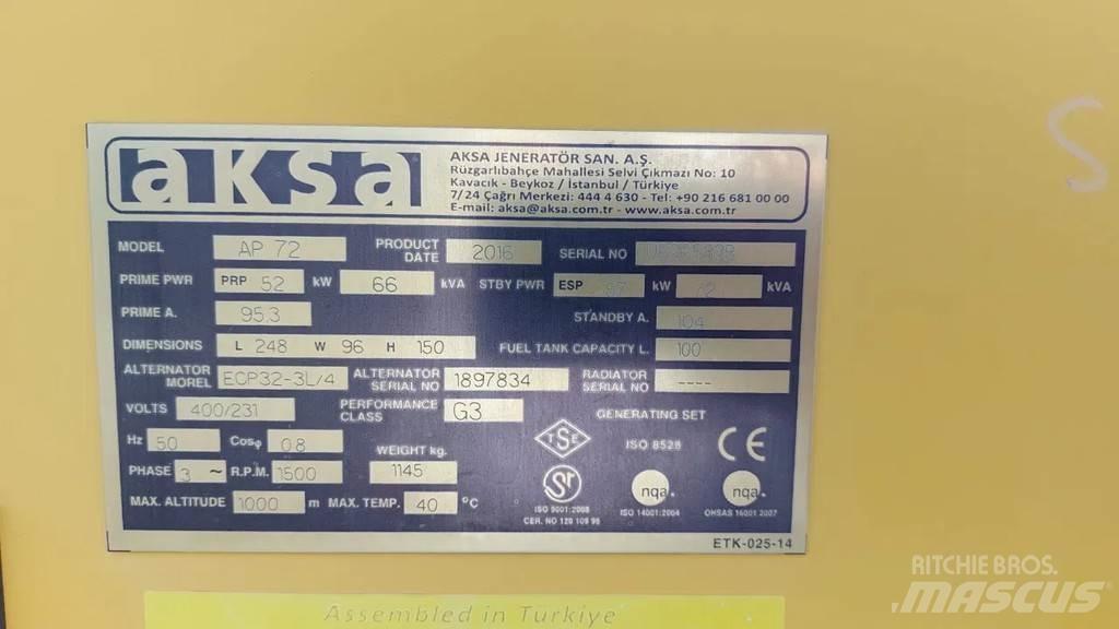 Perkins Aksa AP72 Other Generators