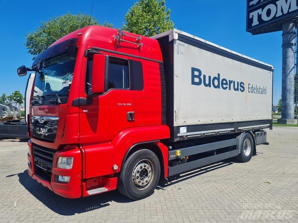 MAN TGS 18.360 / 6.1m Curtain sider trucks