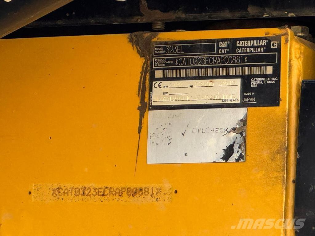 CAT 323EL Crawler excavators