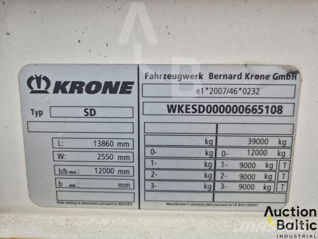 Krone SD Curtain sider semi-trailers