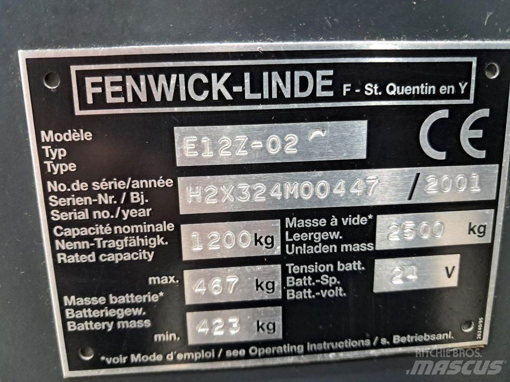 Linde E12Z-02 Electric forklift trucks