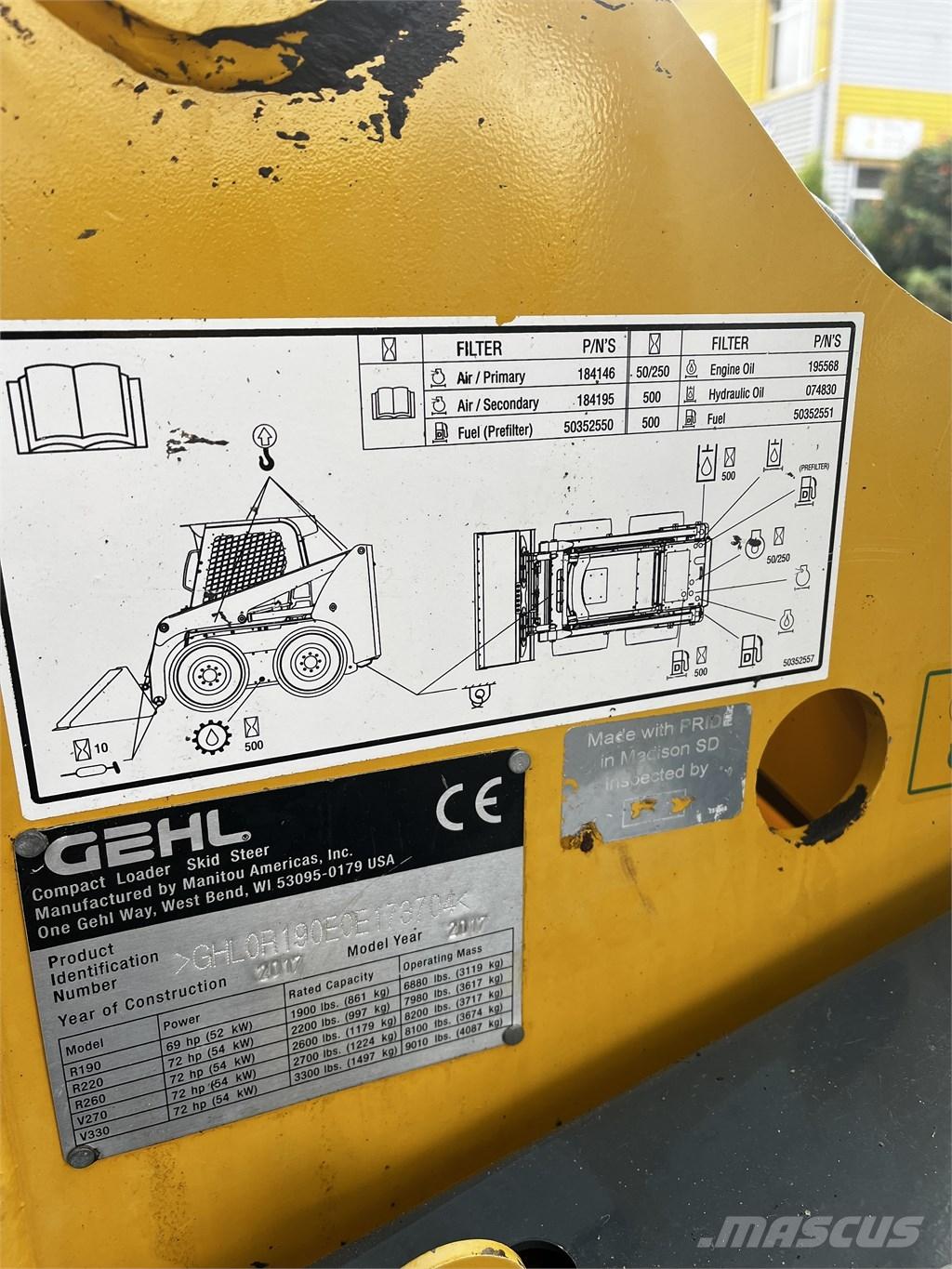 Gehl R 190 Skid steer loaders