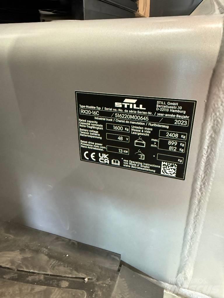 Still RX 20-16 Electric forklift trucks