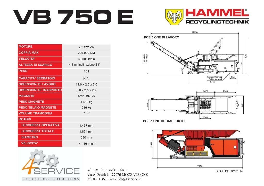 Hammel VB 750 E Waste Shredders