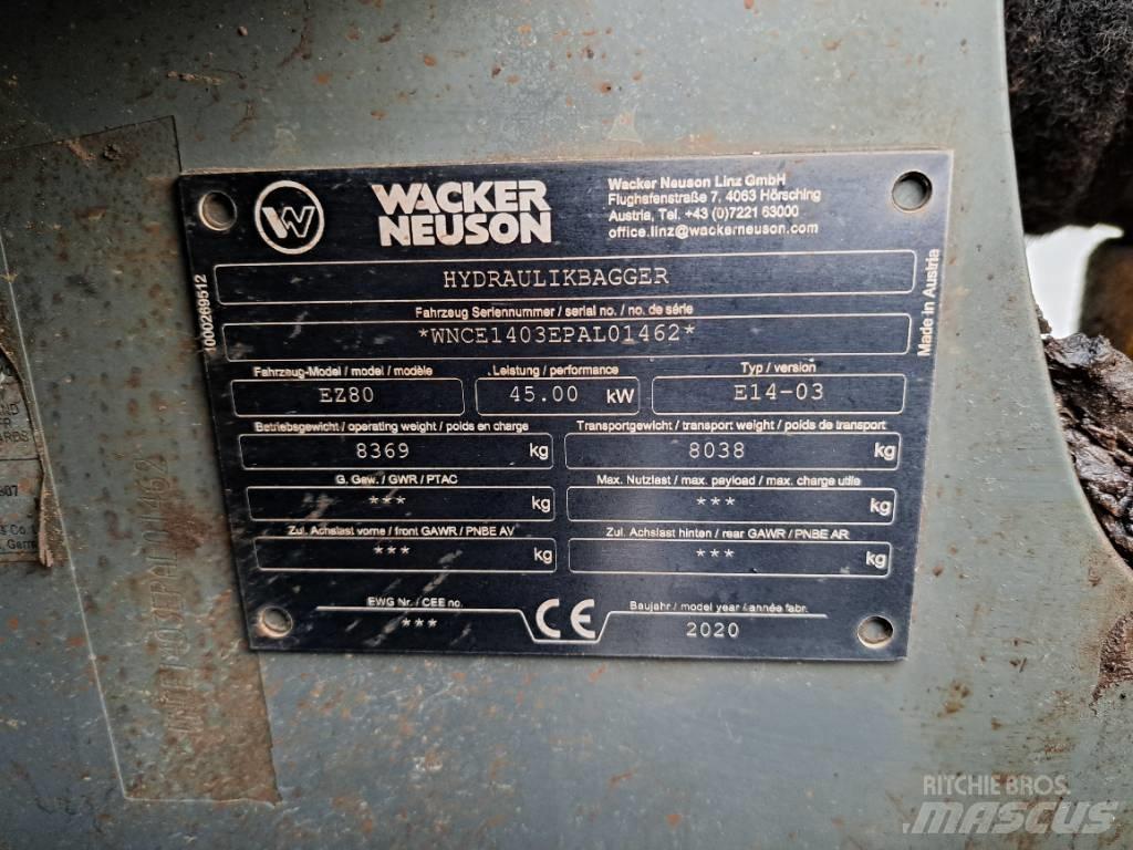 Wacker Neuson EZ80 Crawler excavators
