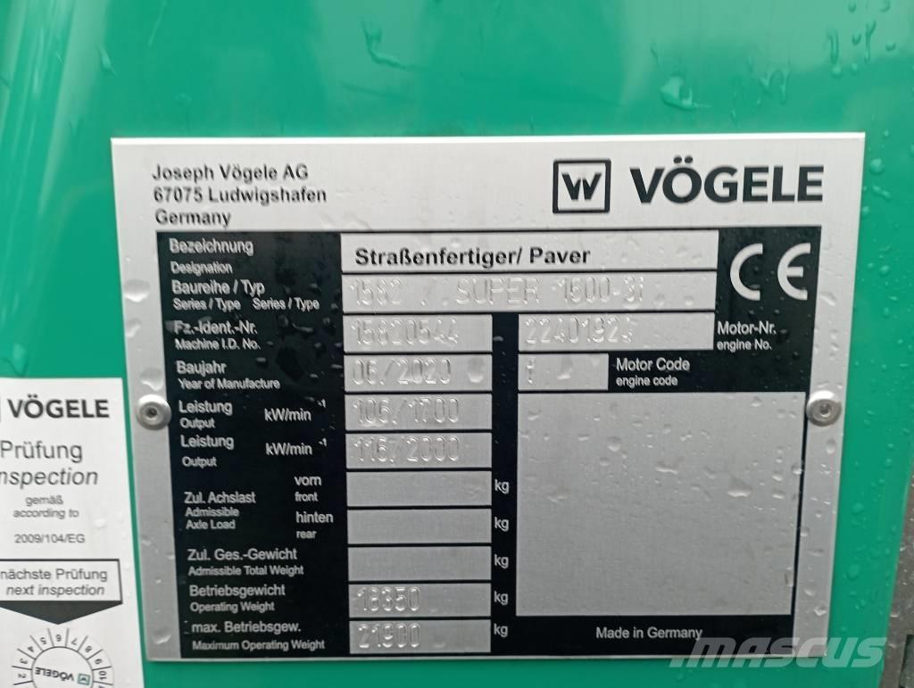 Vögele Super 1600-3i Asphalt pavers