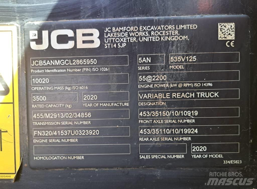 JCB 535 V 125 Telescopic handlers