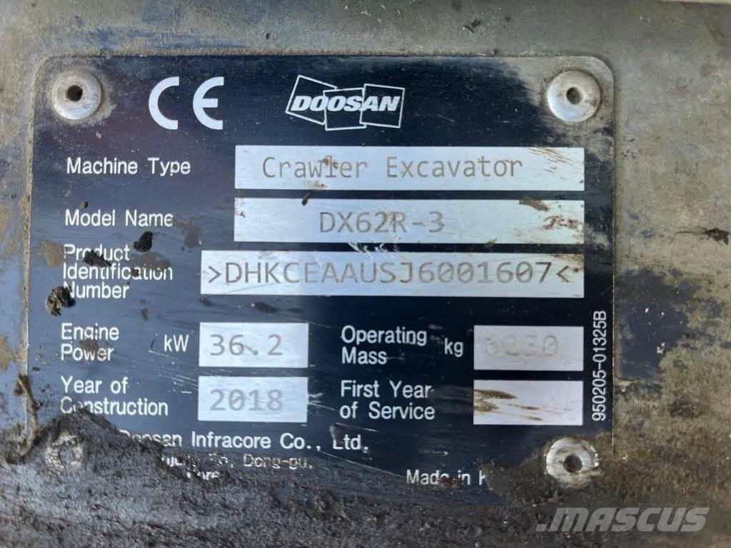 Doosan DX62R-3 Mini excavators < 7t (Mini diggers)