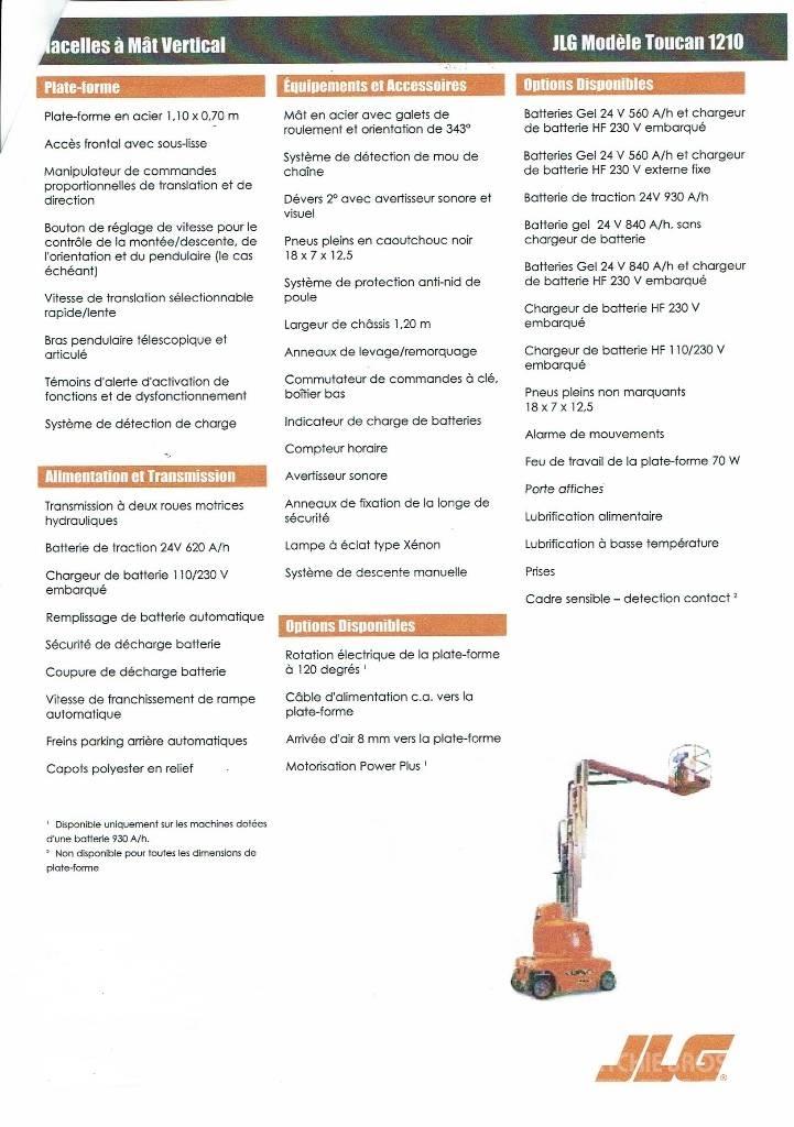 JLG Toucan 1210 Used Personnel lifts and access elevators