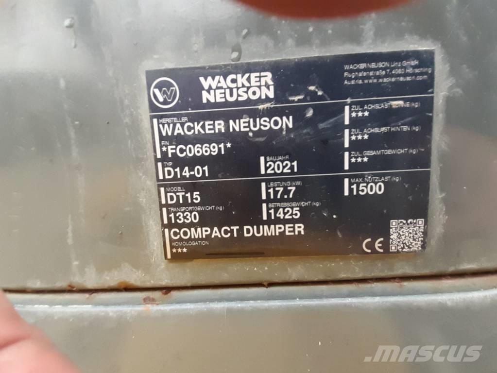 Wacker Neuson DT15 Tracked dumpers