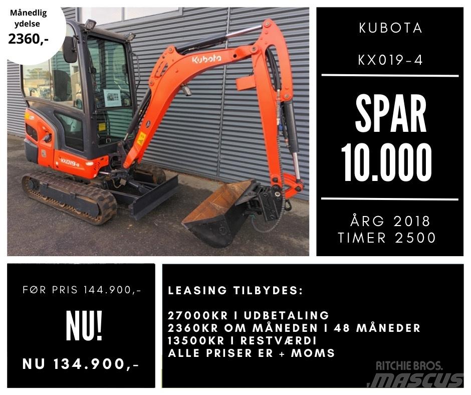 Kubota kx019-4 Mini excavators < 7t (Mini diggers)