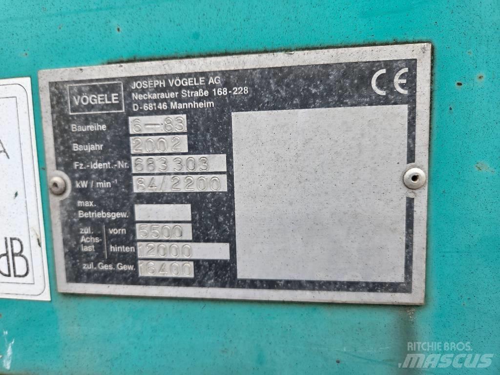 Vögele Super 1603 Asphalt pavers