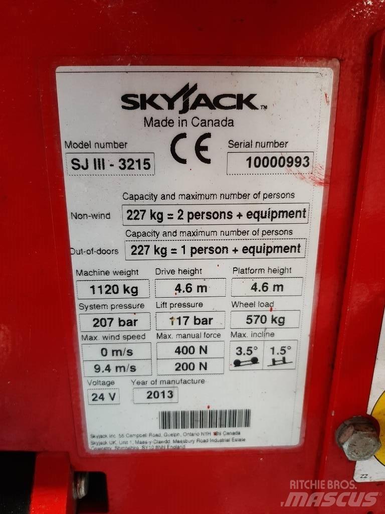 SkyJack SJIII 3215 Scissor lifts