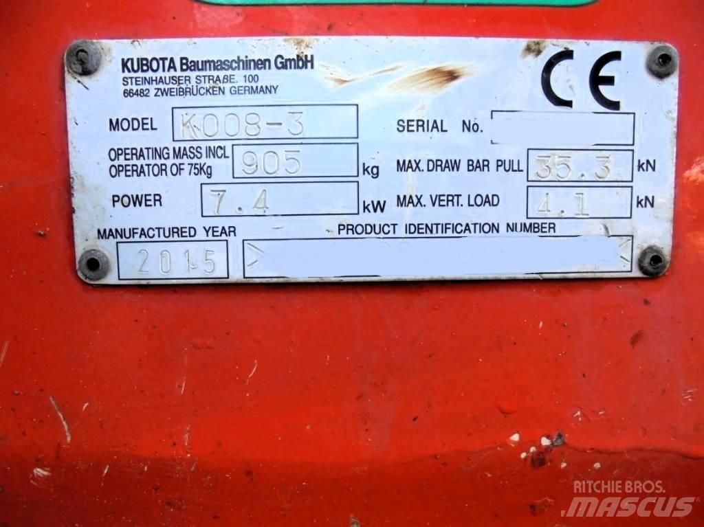 Kubota K 008-3 Mini excavators < 7t (Mini diggers)