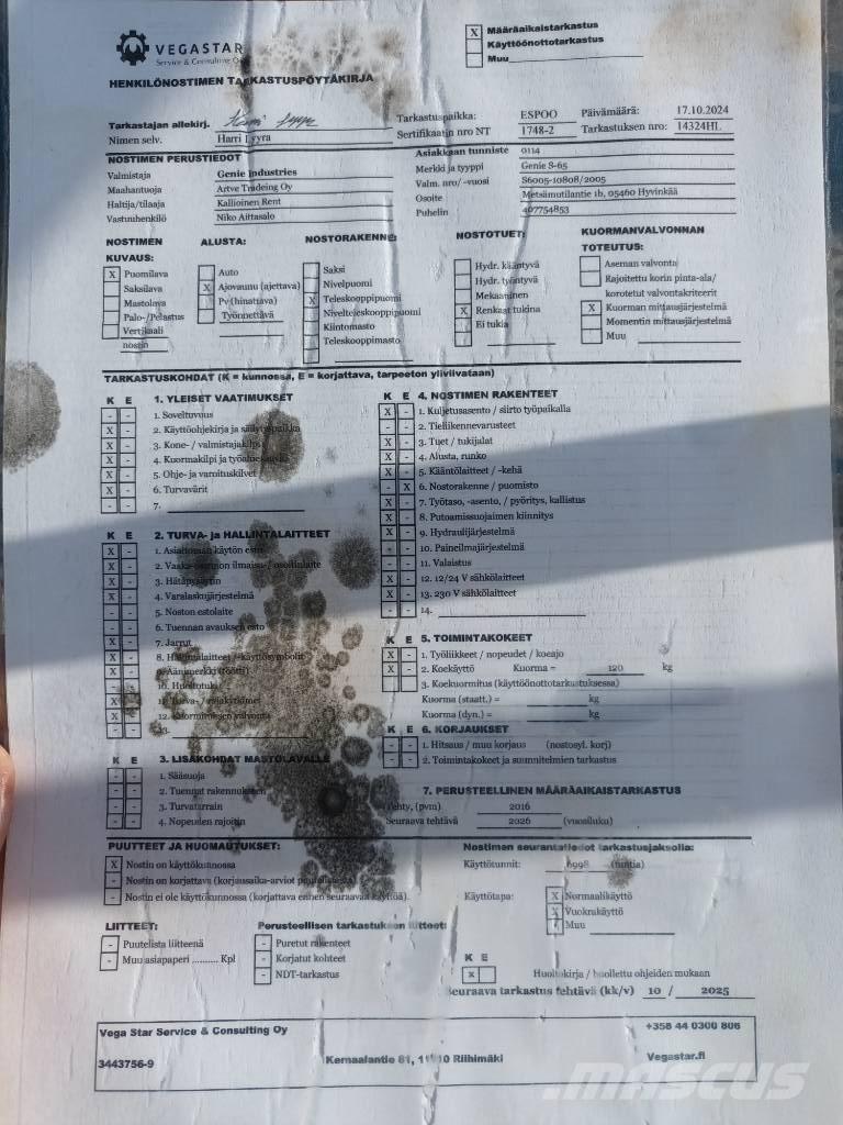 Genie S 65 RT Telescopic boom lifts