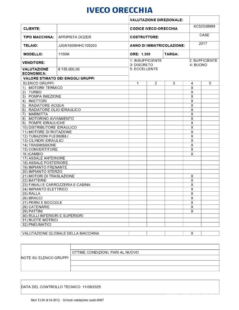 CASE 1150 M Crawler dozers