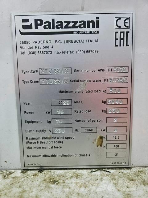 Palazzani XTJ 32C Other lifts and platforms