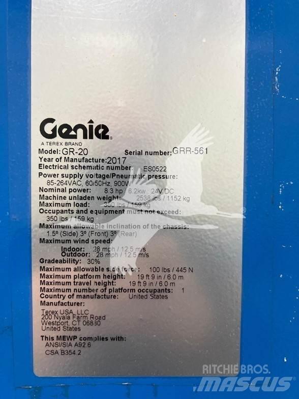 Genie GR20 Used Personnel lifts and access elevators