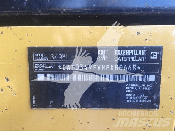 CAT 349FL Crawler excavators