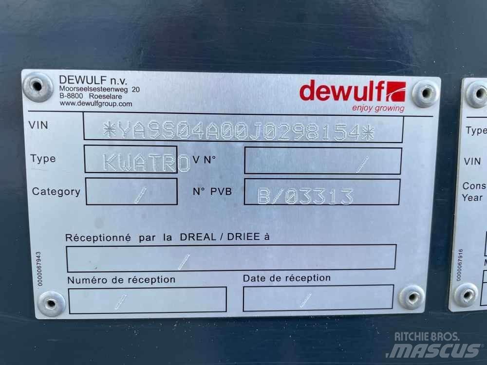 Dewulf KWATRO Farm machinery
