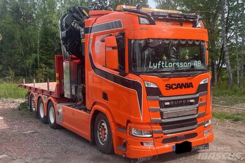 Scania R 500 Truck mounted cranes